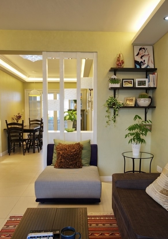 溫暖舒適90平二居暖黃色調(diào)裝飾
