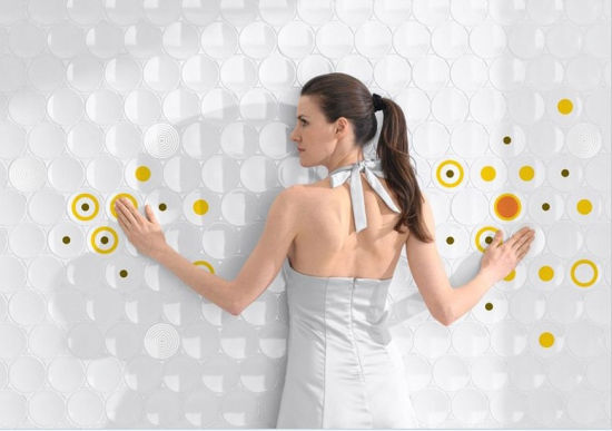 時尚新穎立體浴室墻壁