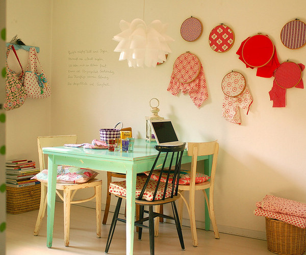 溫馨房間淺色拼貼的復古創意(1)