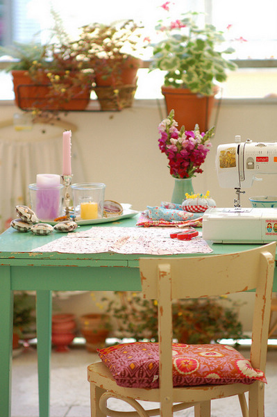 溫馨房間淺色拼貼的復古創意(2)