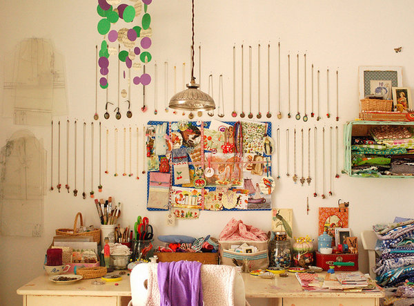 溫馨房間淺色拼貼的復古創意(2)