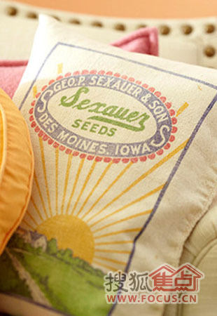 裝飾布藝打造清新韓式田園客廳