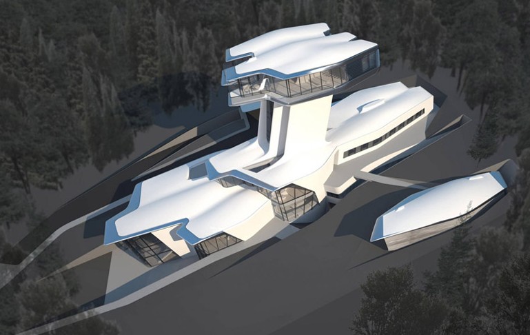ZahaHadid為超模建宇宙飛船住宅(上)