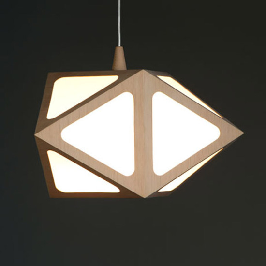 多面玲瓏幾何體創意矮桌燈具組合