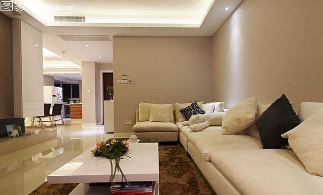 網購裝飾時尚兩居打造咖啡色臥室