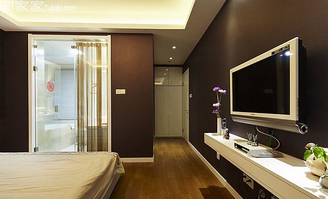 網(wǎng)購裝飾時尚兩居打造咖啡色臥室