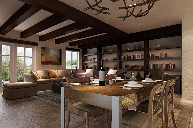 地中海風情客廳設計(1)