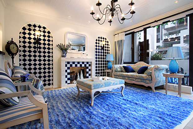 地中海風情客廳設計(1)