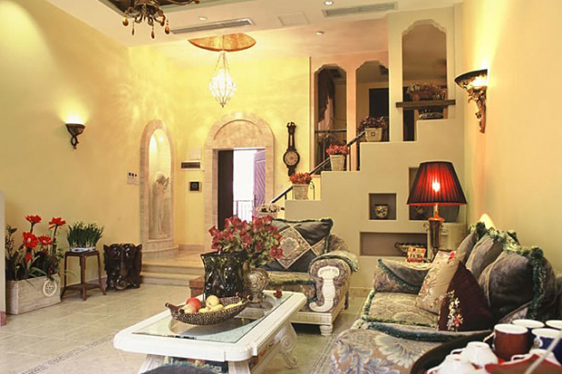 地中海風情客廳設計(1)