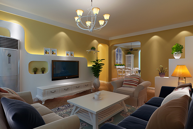 地中海風情客廳設計(1)