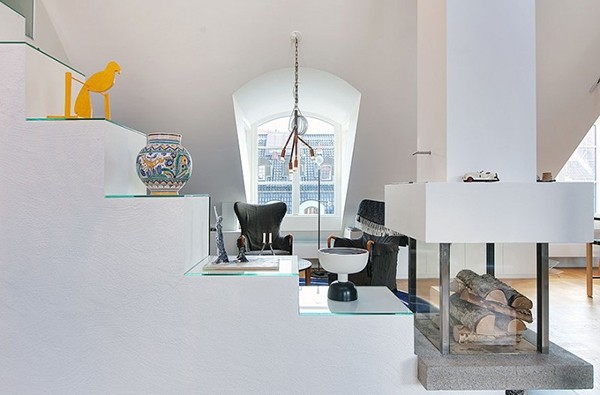 藍白交響曲北歐風屋頂公寓