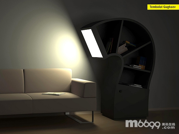 書架也“歪脖”拯救黑暗空間