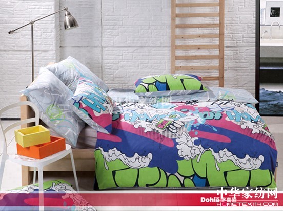 多喜愛家紡:床品流行撞色時尚