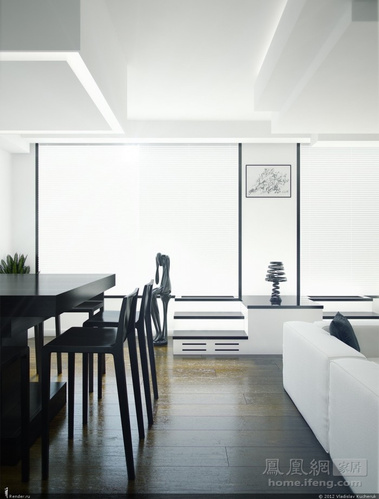 光線簇擁的世界自然采光客廳