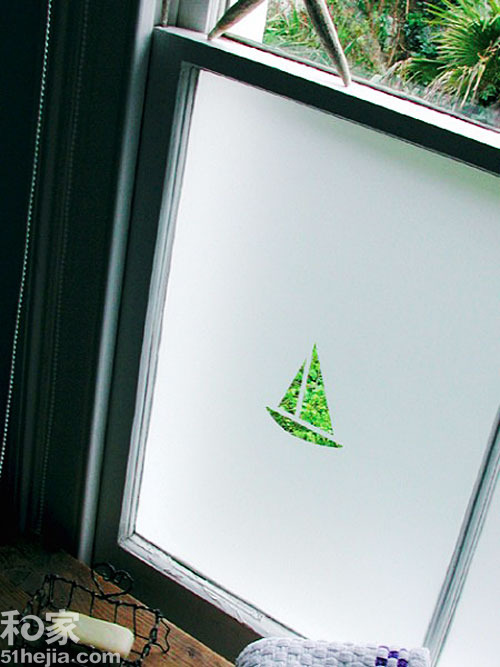 窗上作畫創意磨砂窗貼靈動小窗