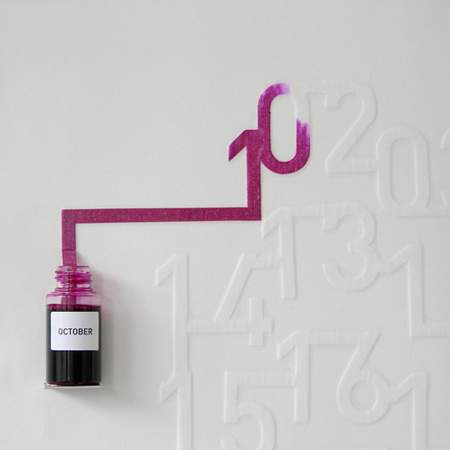 會動的油墨月歷神奇時間顯示器