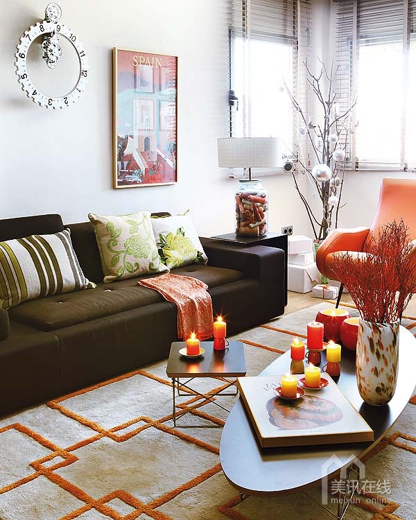 “橘色探戈之戀”室內裝飾