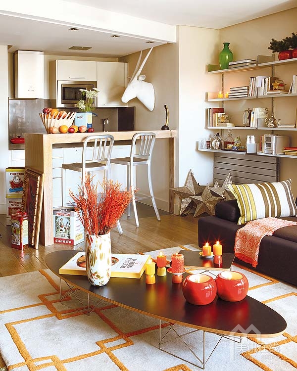 “橘色探戈之戀”室內裝飾