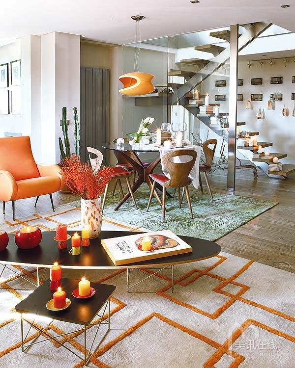 “橘色探戈之戀”室內裝飾