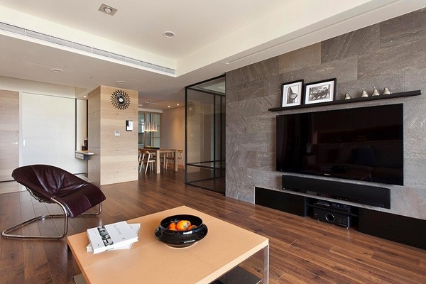 現(xiàn)代風(fēng)格公寓推拉門的巧妙利用