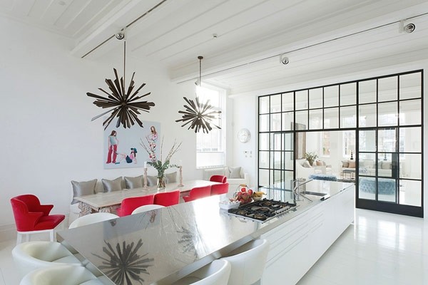 冷靜優雅蝶舞空間倫敦白色住宅欣賞