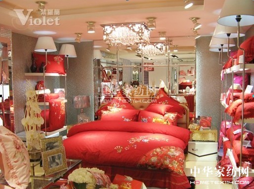 紫羅蘭賦予家紡藝術美