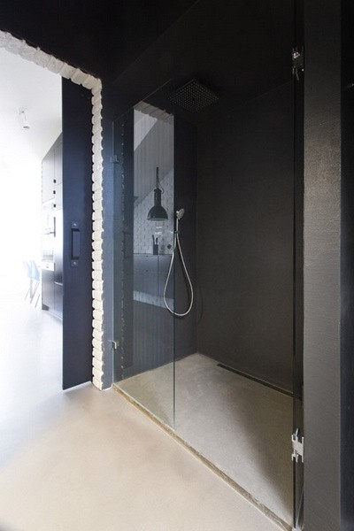 黑白簡潔捷克現代公寓