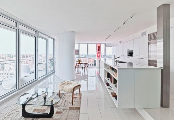 空間設計感加拿大白色公寓