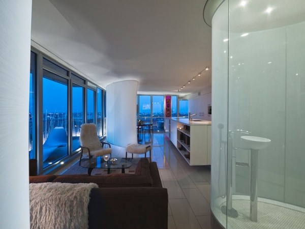 空間設計感加拿大白色公寓