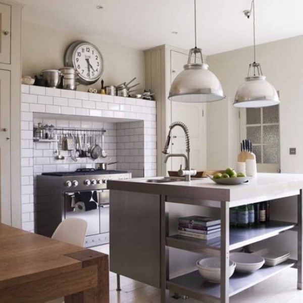 復古設計磚墻裝飾廚房案例(2)