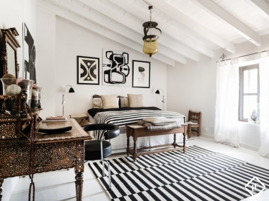 兼收并蓄的簡潔華美西班牙家居