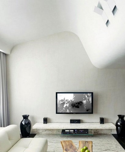 抽象派藝術80平米時尚LOFT公寓