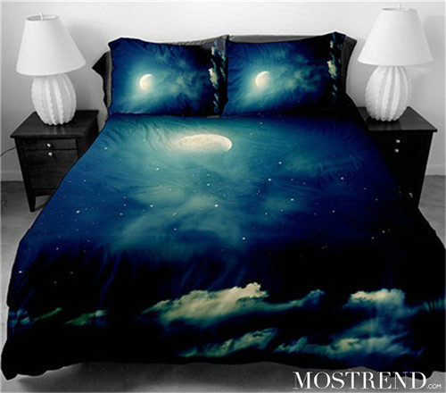 唯美床品陪你一起感受來自星空的魅力
