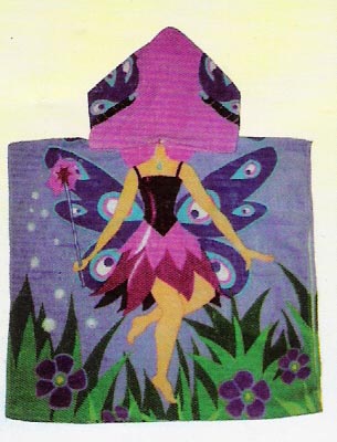 全棉印花兒童披風(fēng)