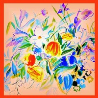 數(shù)碼印花絲巾