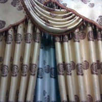 提花陽離子遮光布提花布窗簾布