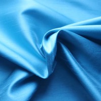 仿真絲 竹節布 價廉物美 水鴨藍