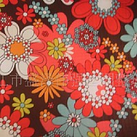 290T滌塔夫向日葵印花布