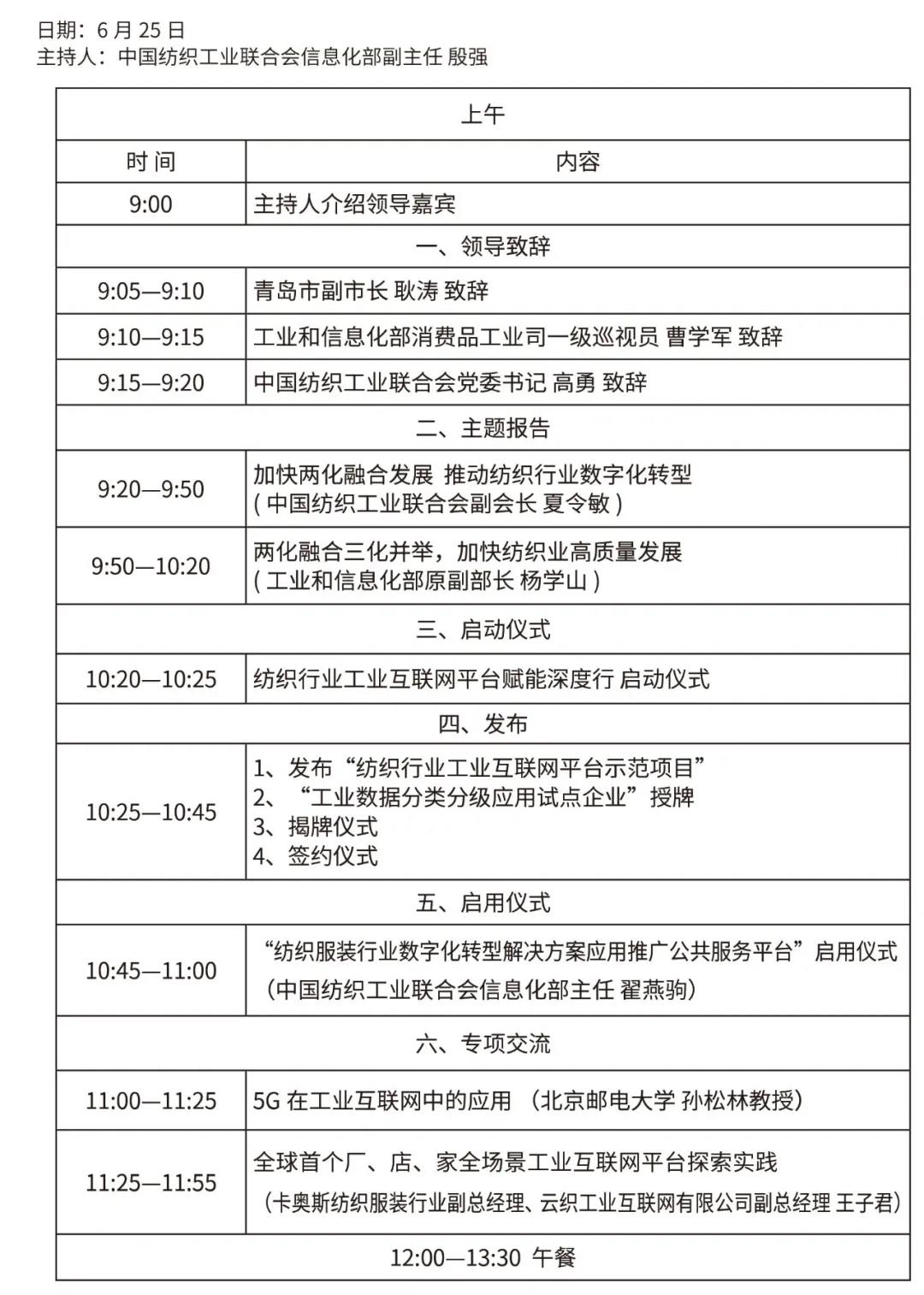 “挑戰(zhàn)與發(fā)展”2021中國(guó)紡織行業(yè)兩化融合大會(huì)將在青島舉行
